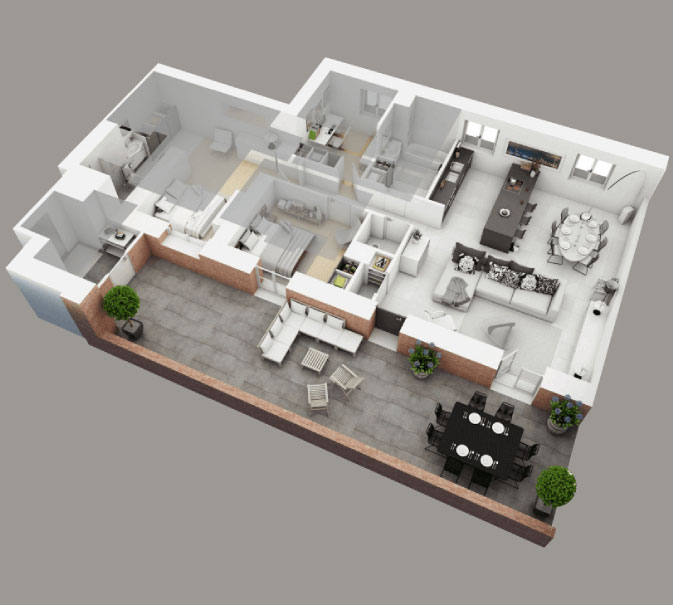 3D Elevation & Visualization — Padmawar Associates